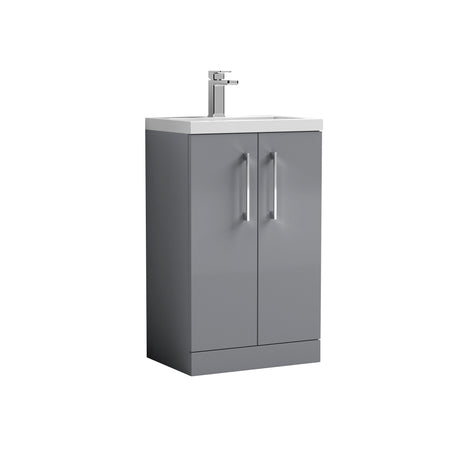 Arno Floor Standing 2-Door Vanity & Ceramic Basin 500mm - Mersey Bathrooms Ltd