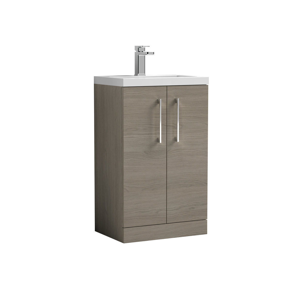 Arno Floor Standing 2-Door Vanity & Ceramic Basin 500mm - Mersey Bathrooms Ltd