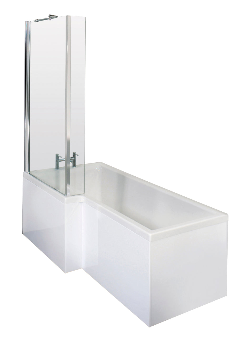 Left Hand Square Shower Bath Set