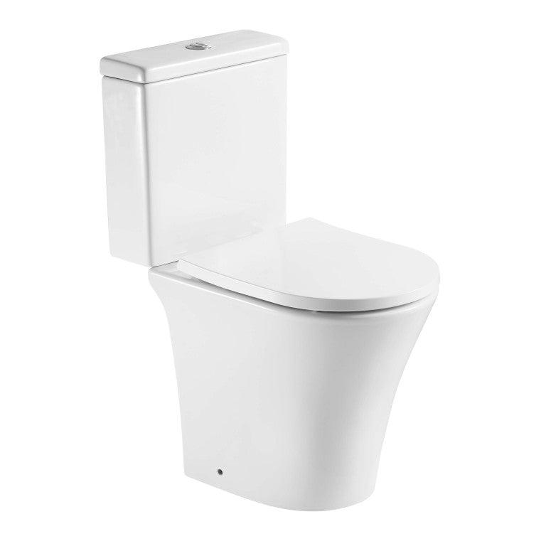 KARTELL KAMEO RIMLESS SHORT PROJECTION TOILET WITH CISTERN AND SOFT CLOSE SEAT