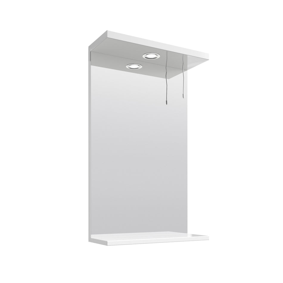 Mayford Wall Hung Mirror with 1 Light 450mm