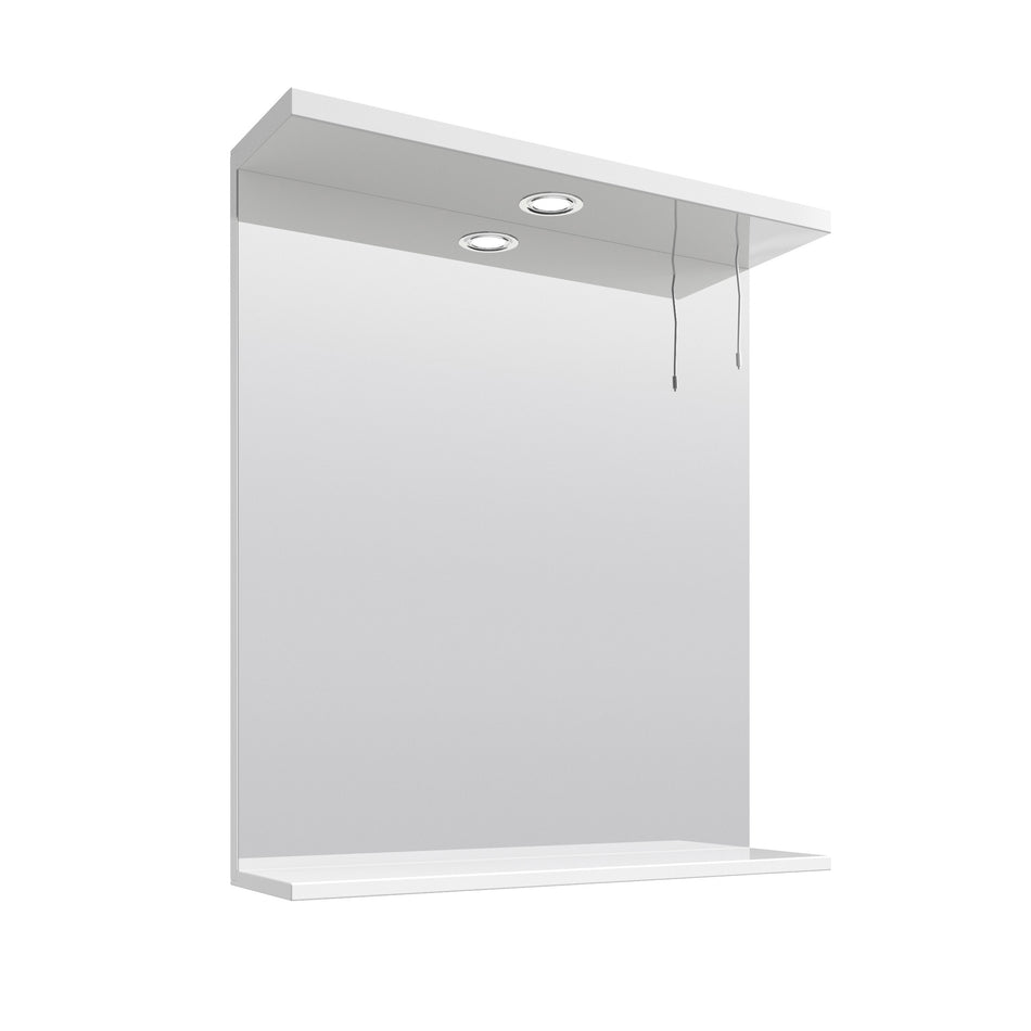 Mayford Wall Hung Mirror with 1 Light 650mm