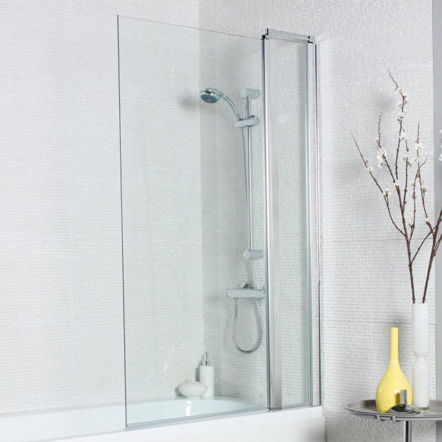 Prestige Koncept Square Bath Screen 1400mm H x 1000mm W - 6mm Glass