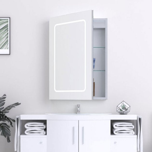 Kartell Fine 500 x 700 LED Illuminated Mirrored Bathroom Cabinet