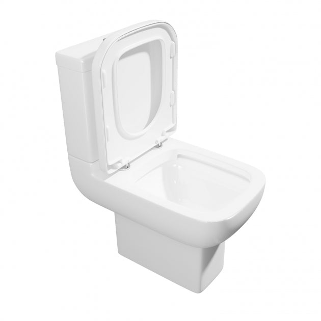 Options 600 Open Back Close Coupled Rimless Toilet with Cistern And Soft Close Seat