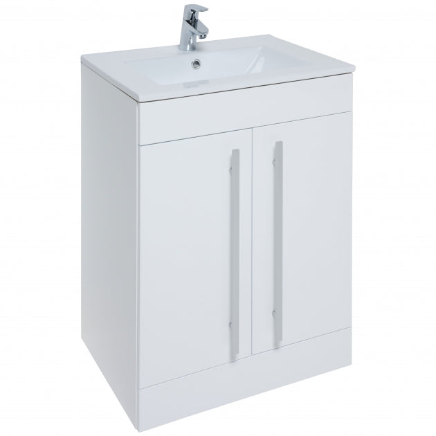 KARTELL PURITY 600MM FLOOR STANDING 2 DOOR UNIT & BASIN