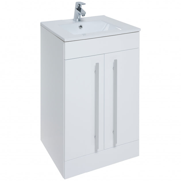 Kartell Purity 500mm Floor Standing 2-Door Unit & Ceramic Basin