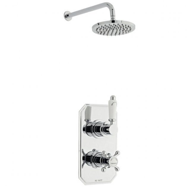 Prestige Viktory Thermostatic Dual Concealed Shower with Round Head