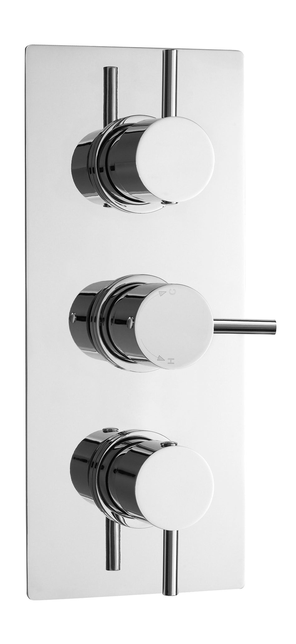 Round Showers Triple Thermostatic Shower Valve With Diverter