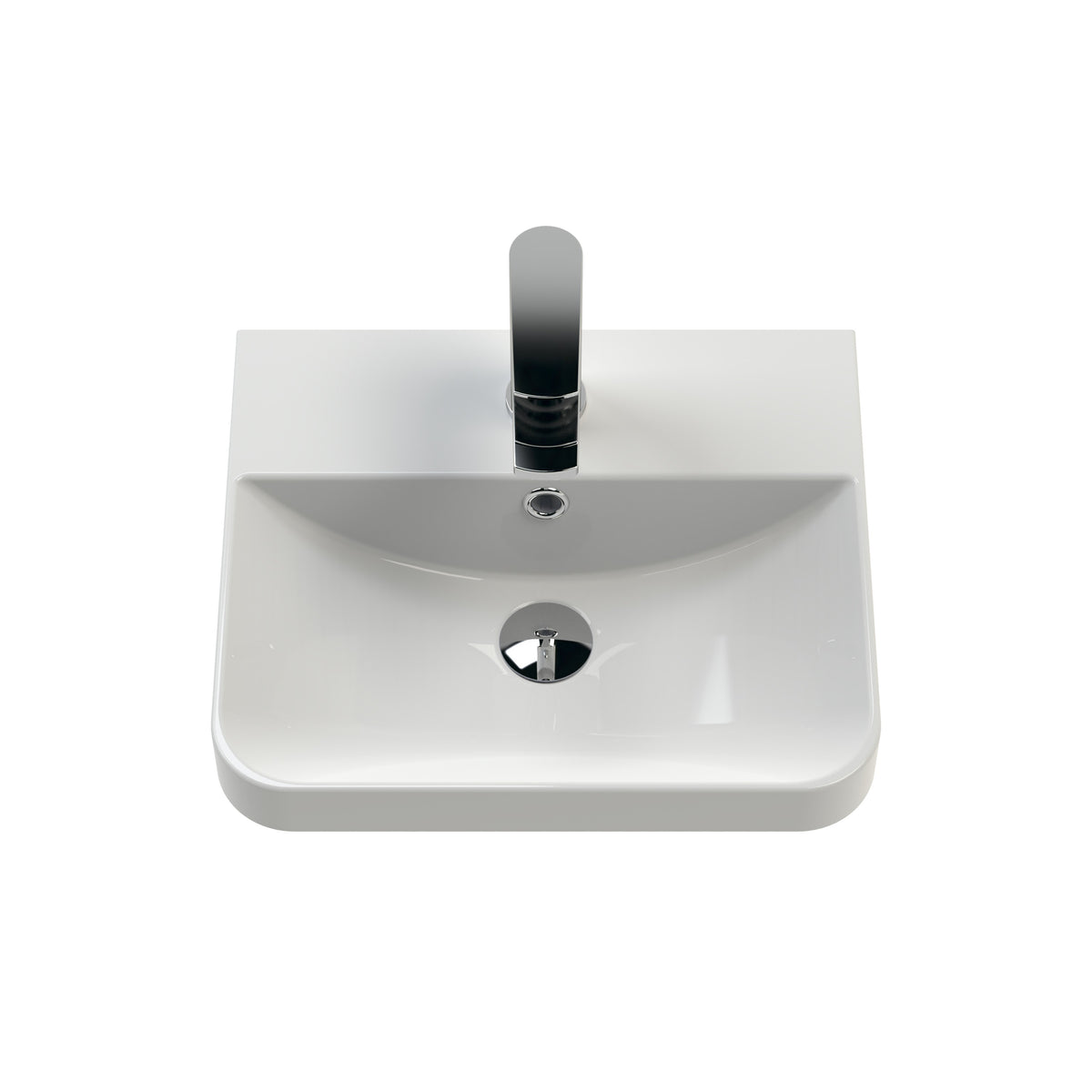 Core Wall Hung Single Door Vanity With Ceramic Basin 400mm - Mersey Bathrooms Ltd