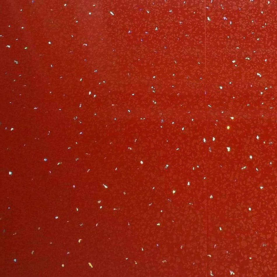 Red Sparkle 2400x1000x10mm PVC Panel