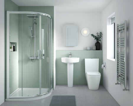 Provost 420mm Basin & Pedestal - Mersey Bathrooms Ltd