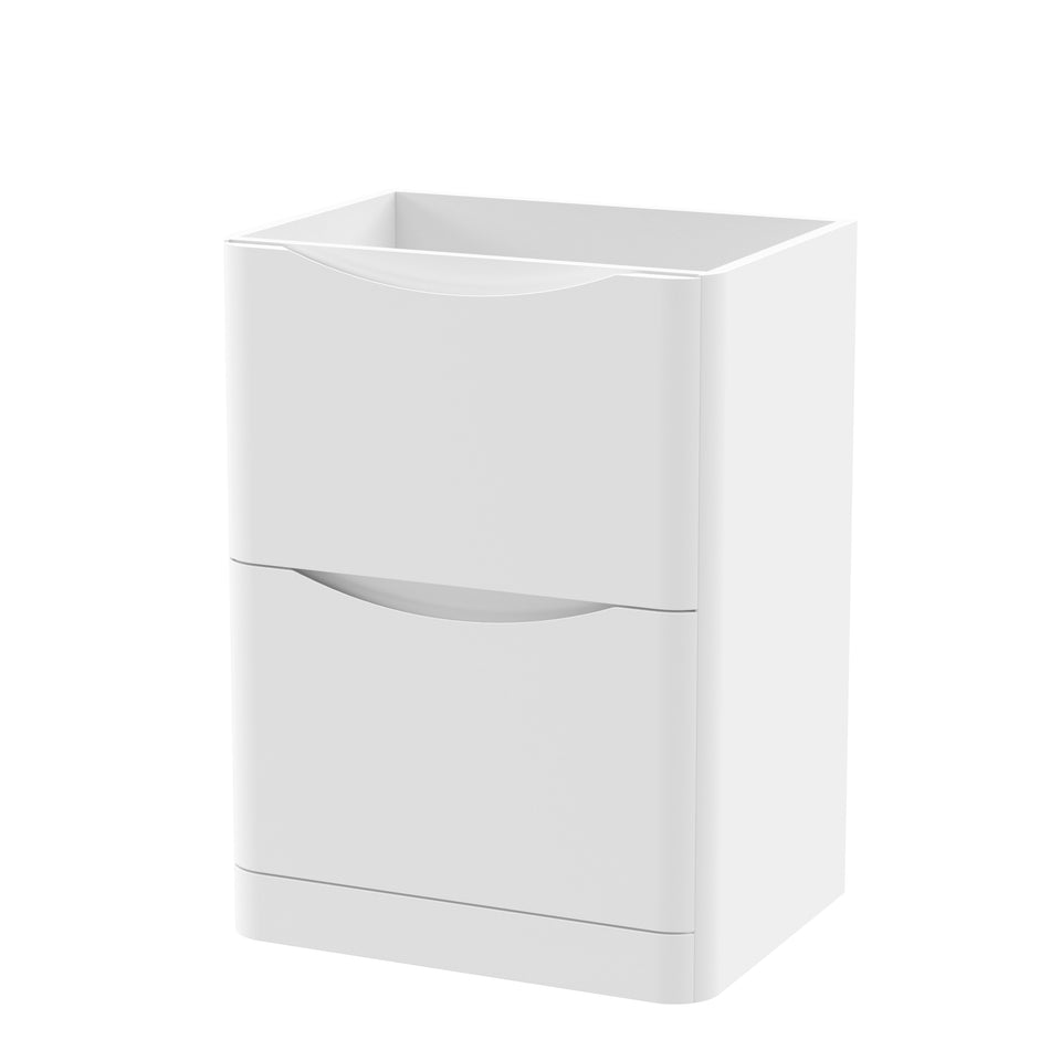 Components Floor Standing 2 Drawer Unit, 600mm - Mersey Bathrooms Ltd