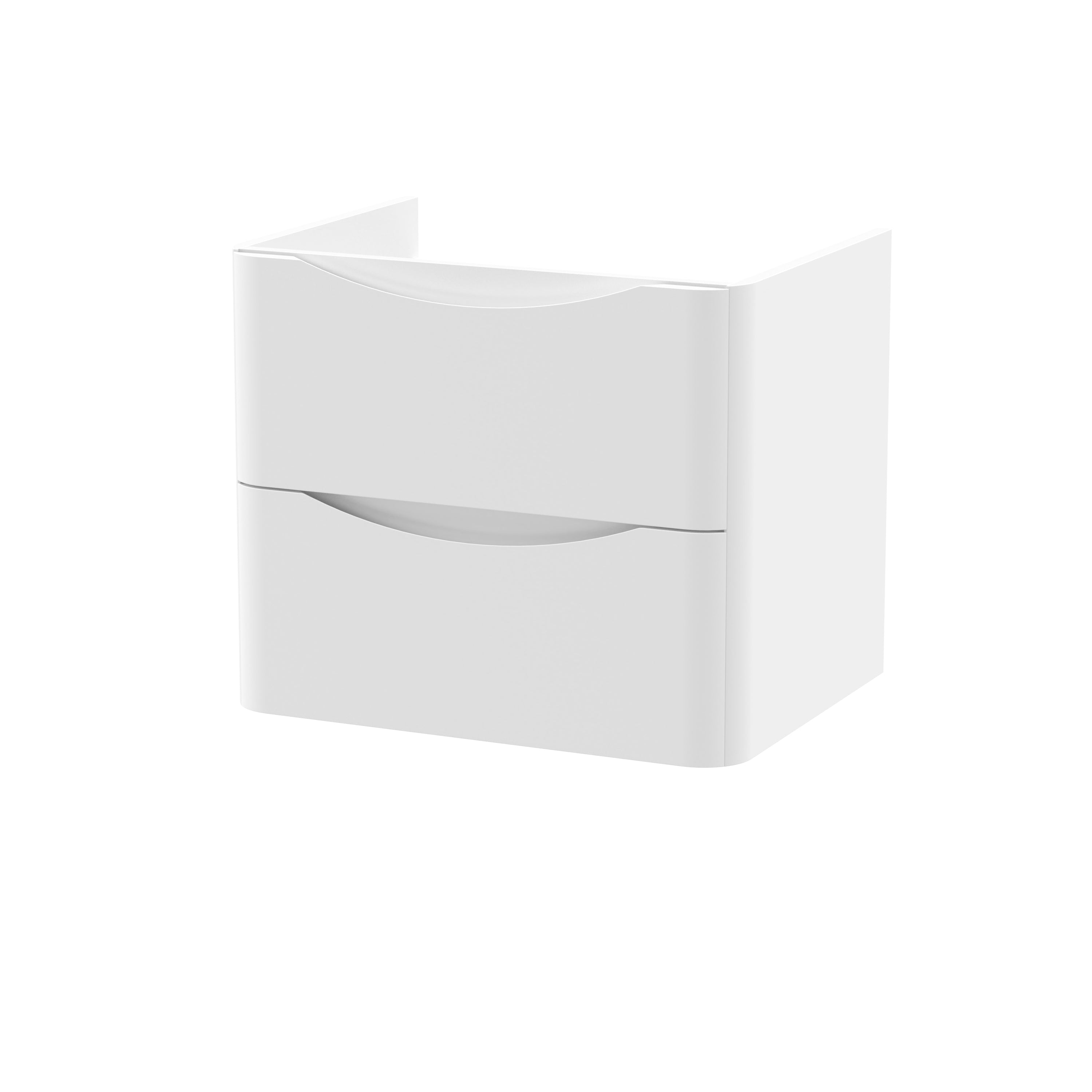 Components Wall Hung 2 Drawer Unit, 600mm - Mersey Bathrooms Ltd