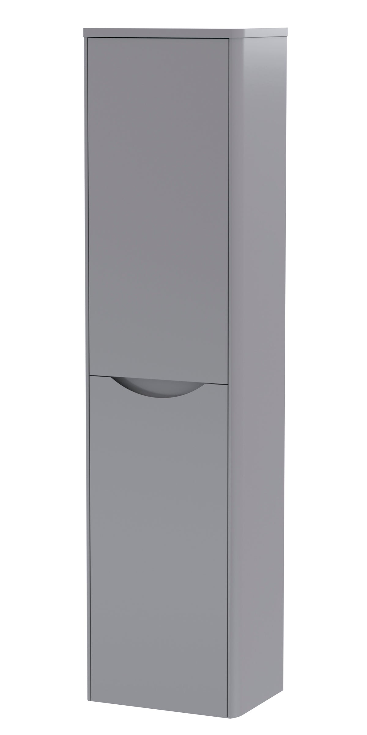 Lunar Wall Hung 2 Door Tall Unit, 356mm - Mersey Bathrooms Ltd