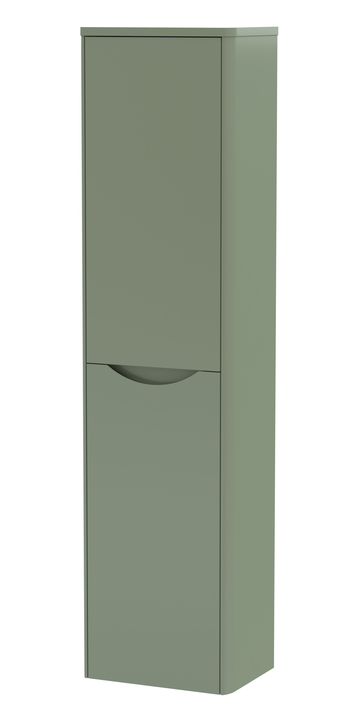 Lunar Wall Hung 2 Door Tall Unit, 356mm - Mersey Bathrooms Ltd