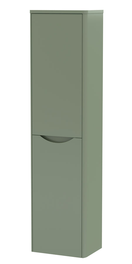 Lunar Wall Hung 2 Door Tall Unit, 356mm - Mersey Bathrooms Ltd