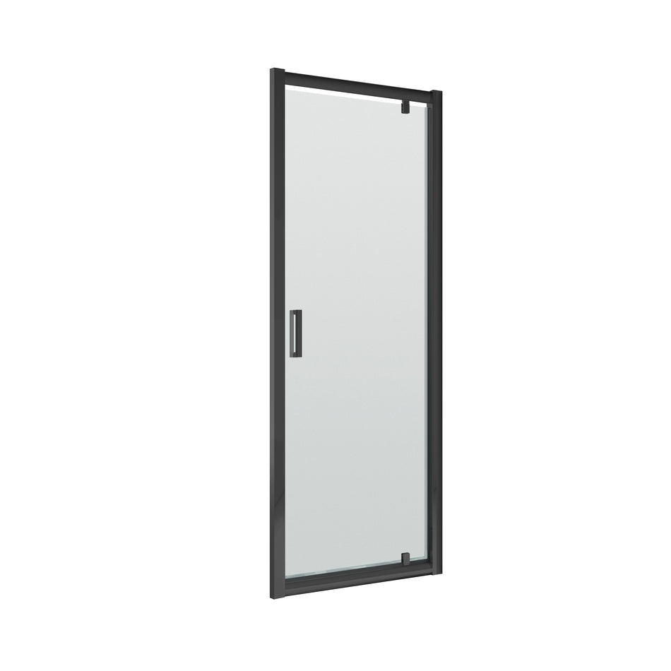 Rene Black Profile Pivot Door 6mm Glass