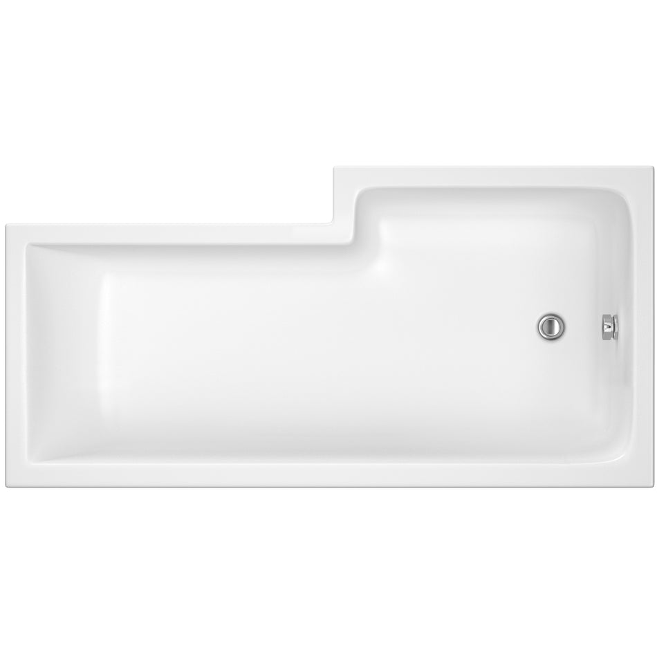 Left Hand Square Shower Bath