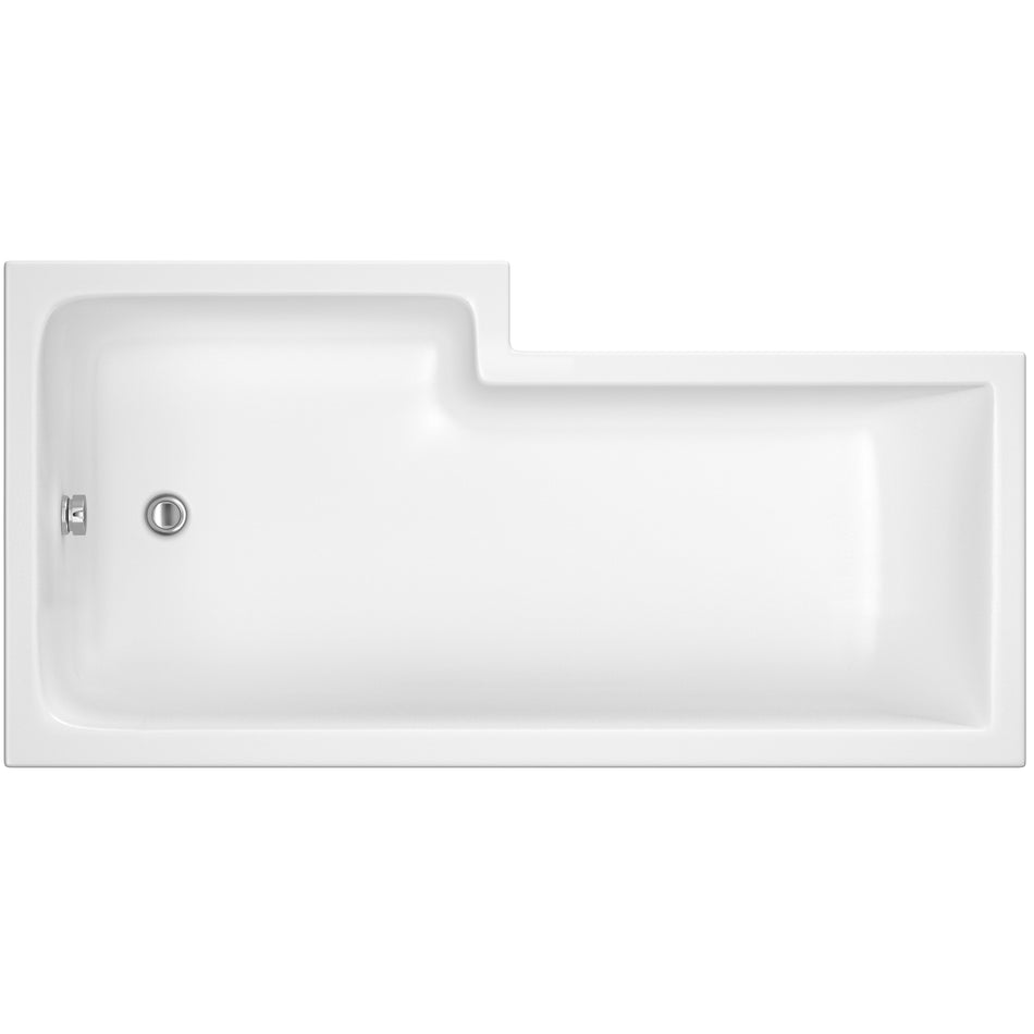 Right Hand Square Shower Bath