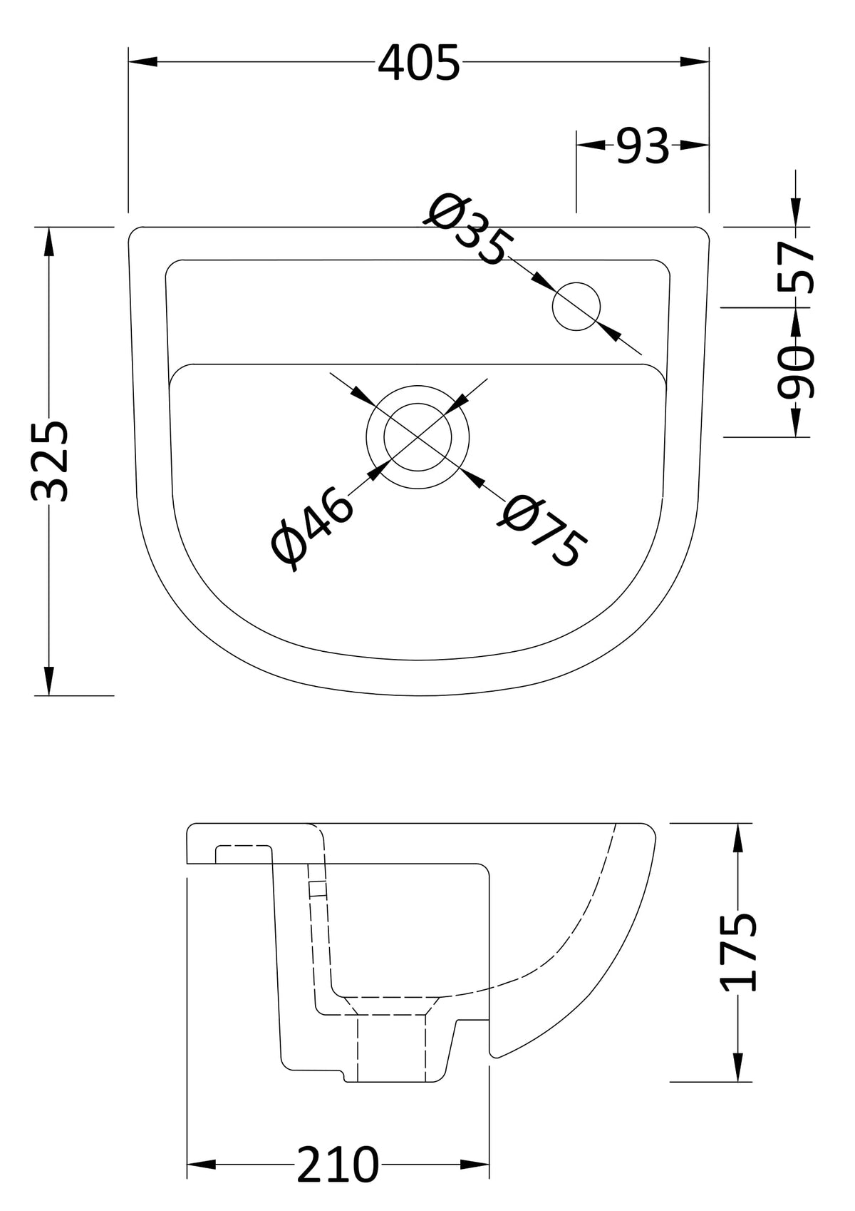 Furniture Ceramics Oculus Semi Recessed Basin - Mersey Bathrooms Ltd