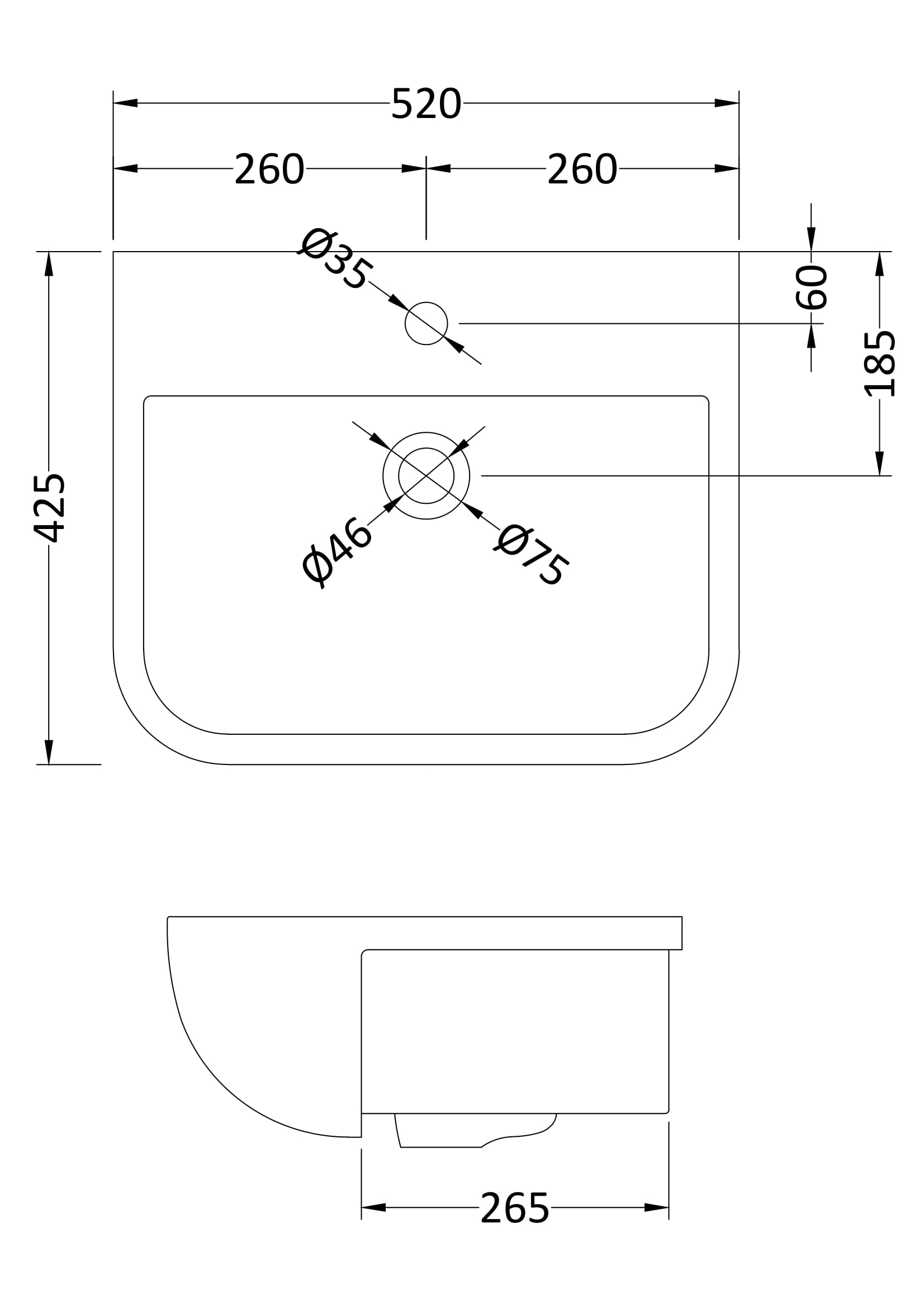 Furniture Ceramics Fossil Semi Recessed Basin - Mersey Bathrooms Ltd