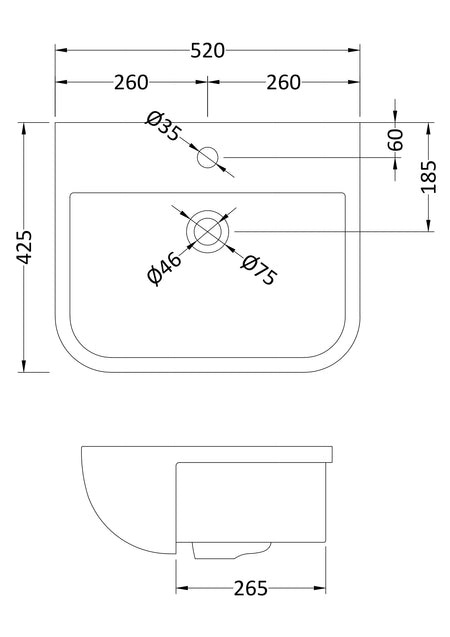 Furniture Ceramics Fossil Semi Recessed Basin - Mersey Bathrooms Ltd