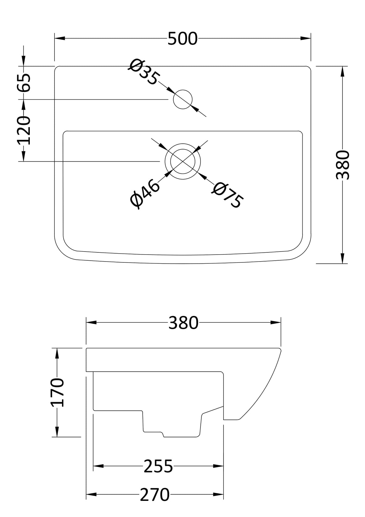 Furniture Ceramics Lynx Semi Recessed Basin - Mersey Bathrooms Ltd