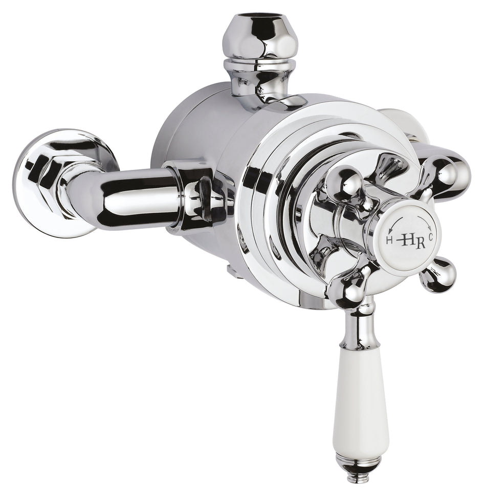 HR White Topaz Exposed Dual Shower Valve