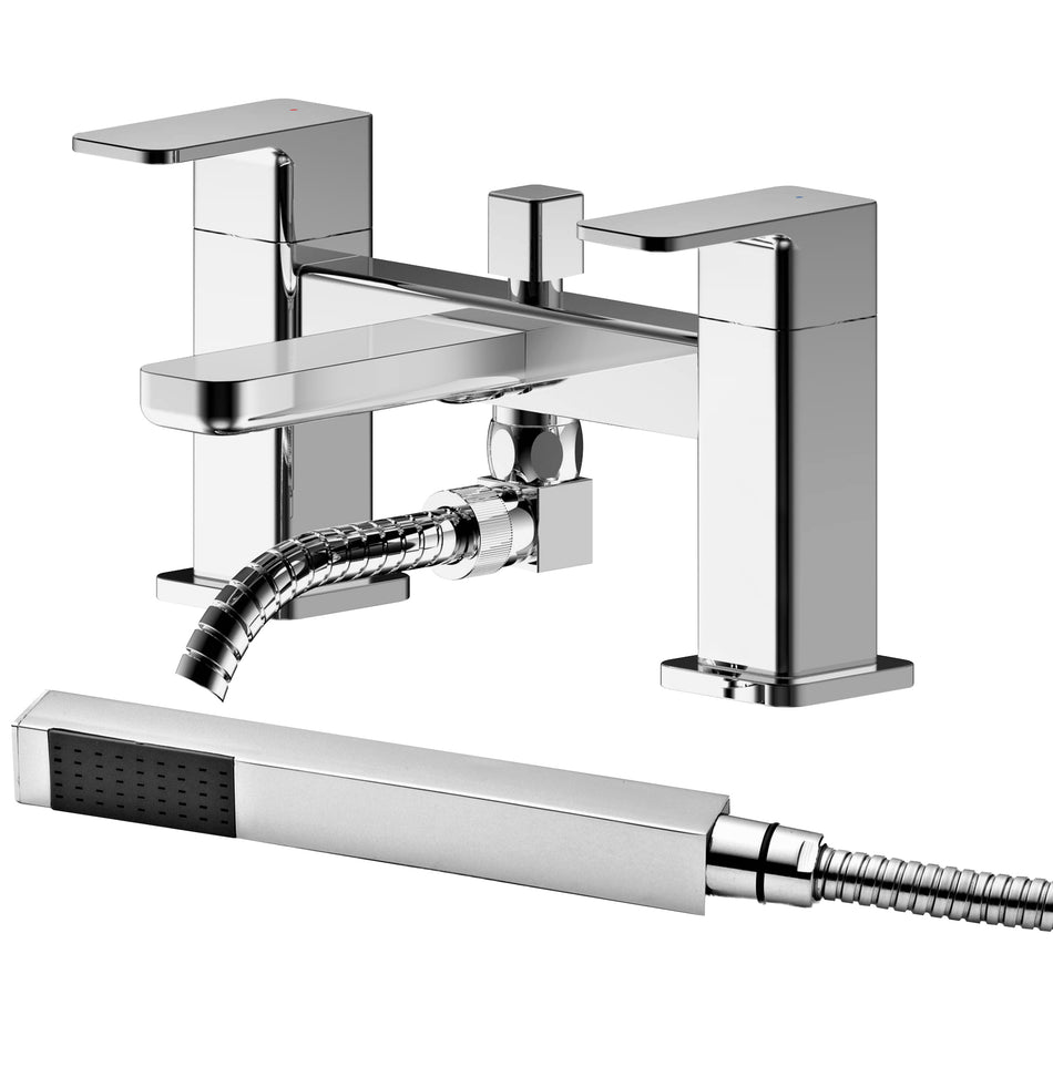 Windon Deck Mounted Bath Shower Mixer With Kit